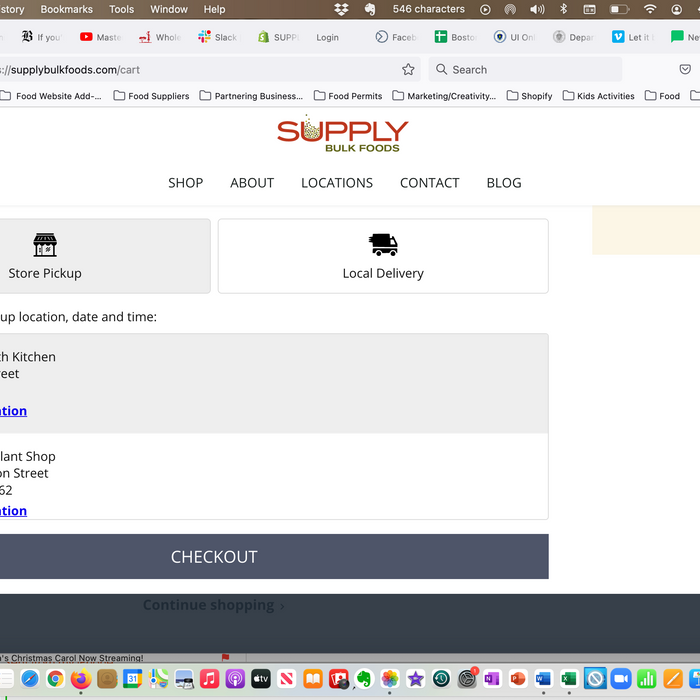 SUPPLY Bulk Foods' Website Tidbit.....