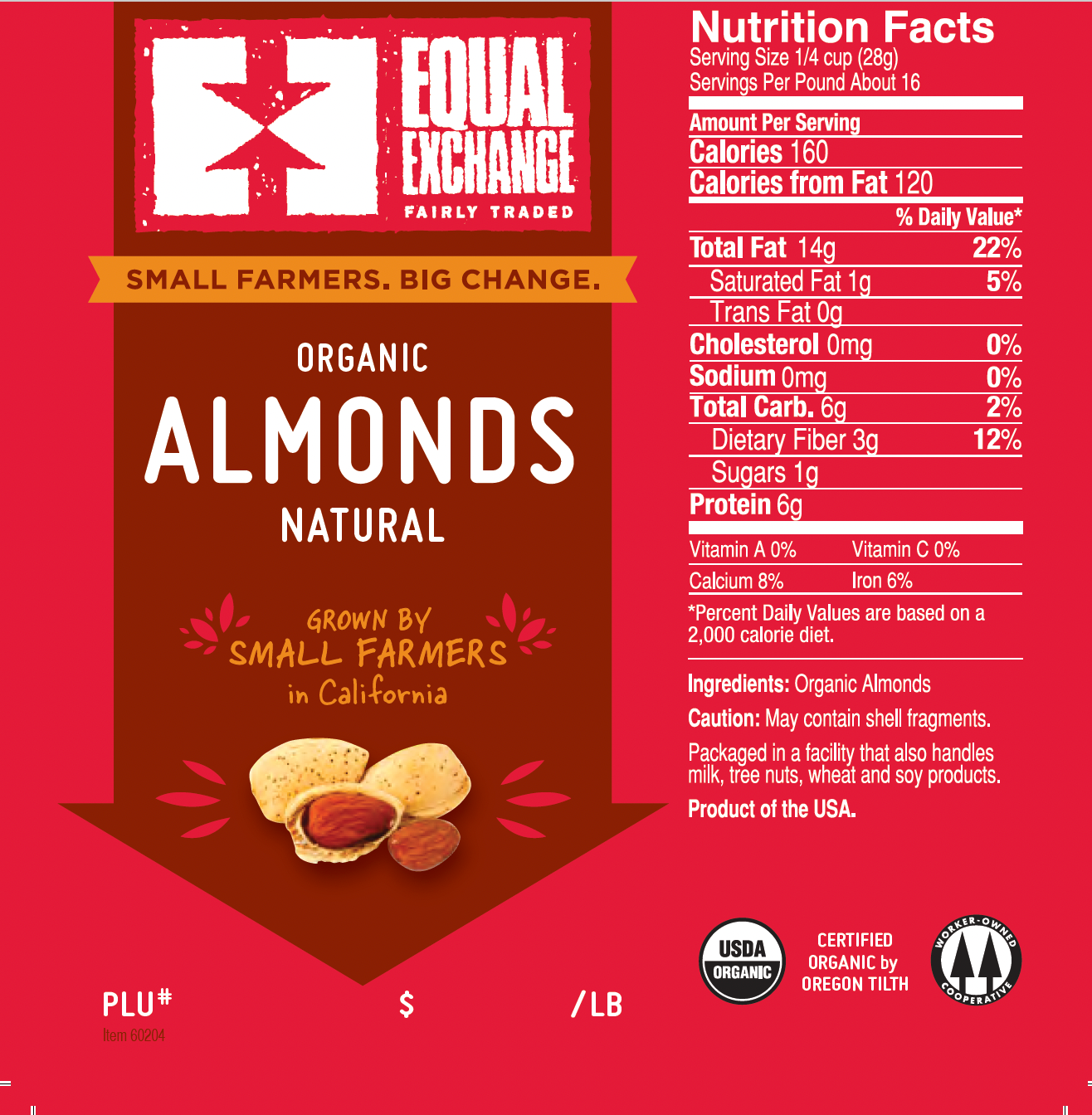 Organic Natural Almonds