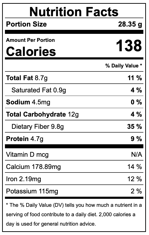 Organic Black Chia Seeds