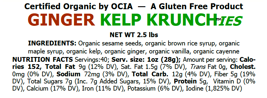 Kelp Krunch - Ginger
